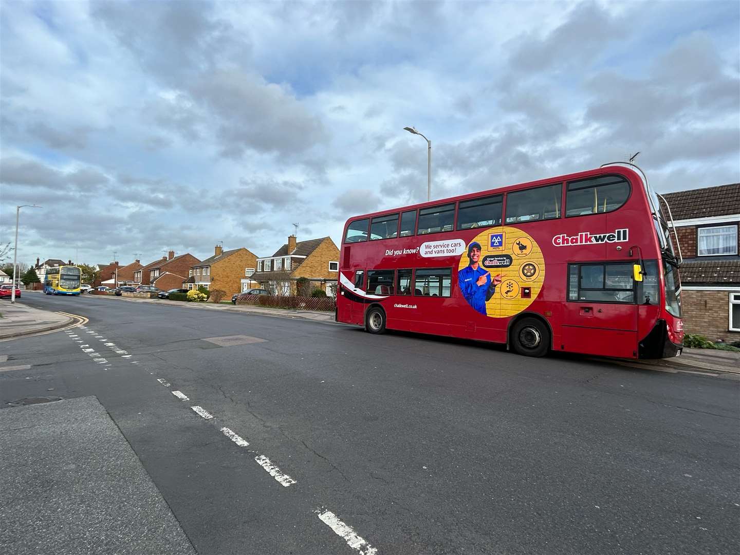 School buses have been parking in Sittingbourne's Adelaide Drive