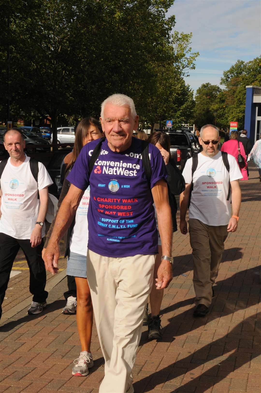 Ken Finnis on one of his CWLTI charity walks.