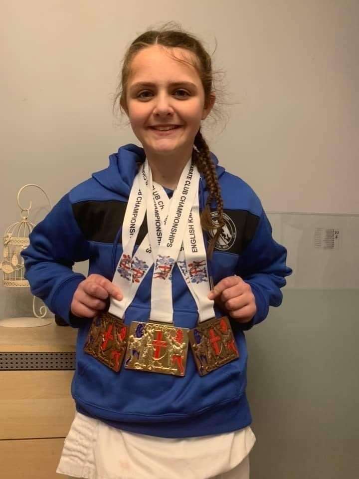 Bonnielou Furzer, from Dartford, is hoping to raise £2,500 to reach the karate world championships in Florida.