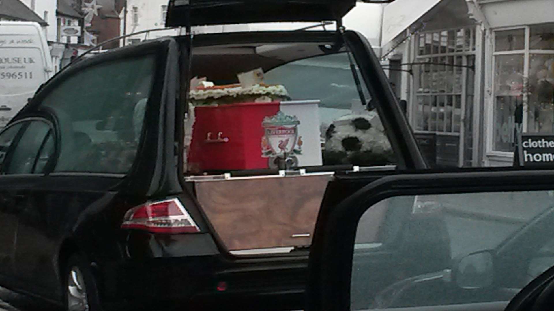 Ellis Martin was laid to rest in a Liverpool FC-themed coffin