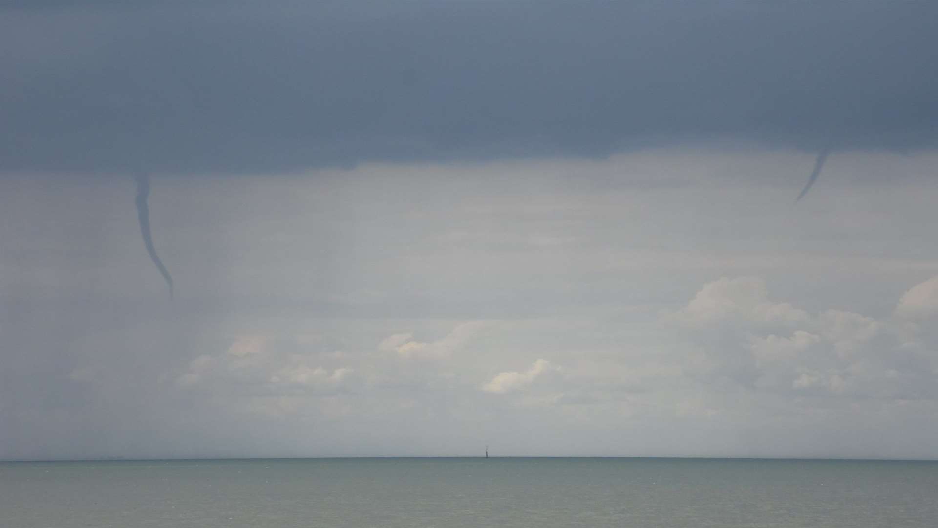 Two twisters spotted off Minnis Bay. Picture Jake B
