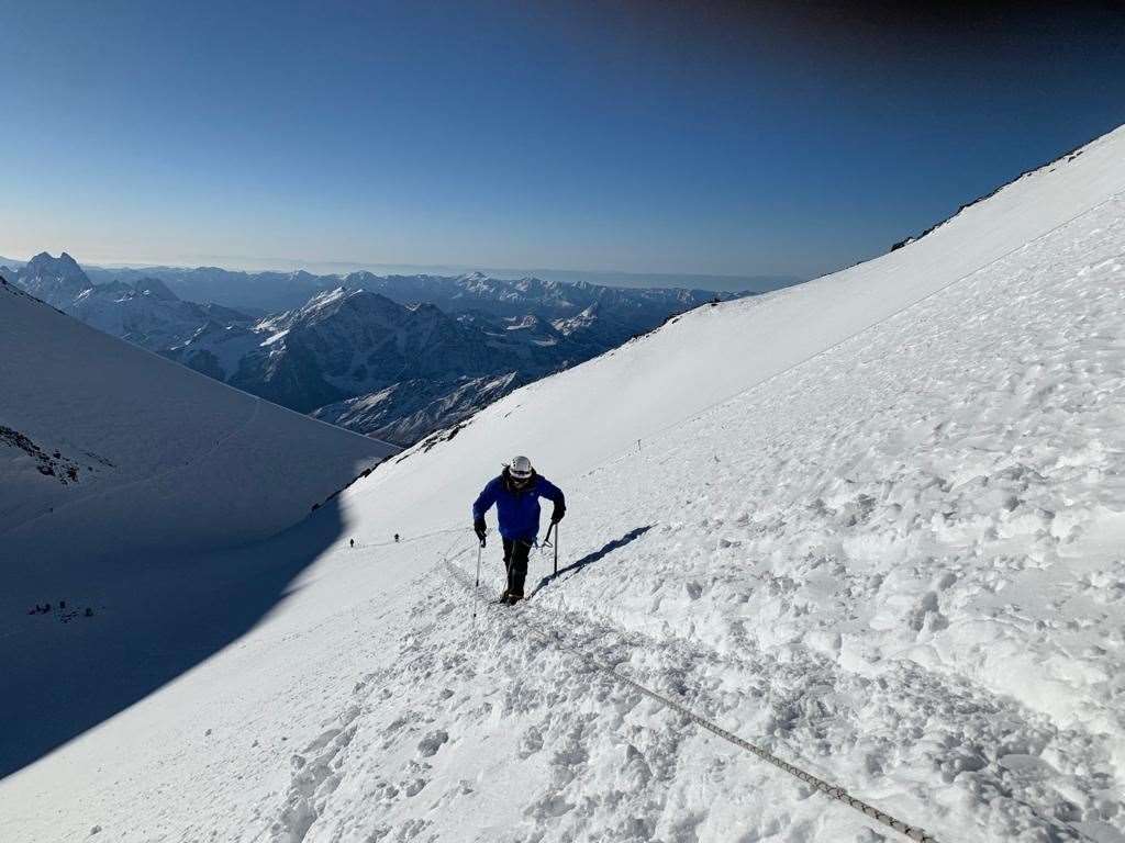 Akke Rahman said he need around a day to climb Mount Elbrus (Akke Rahman)
