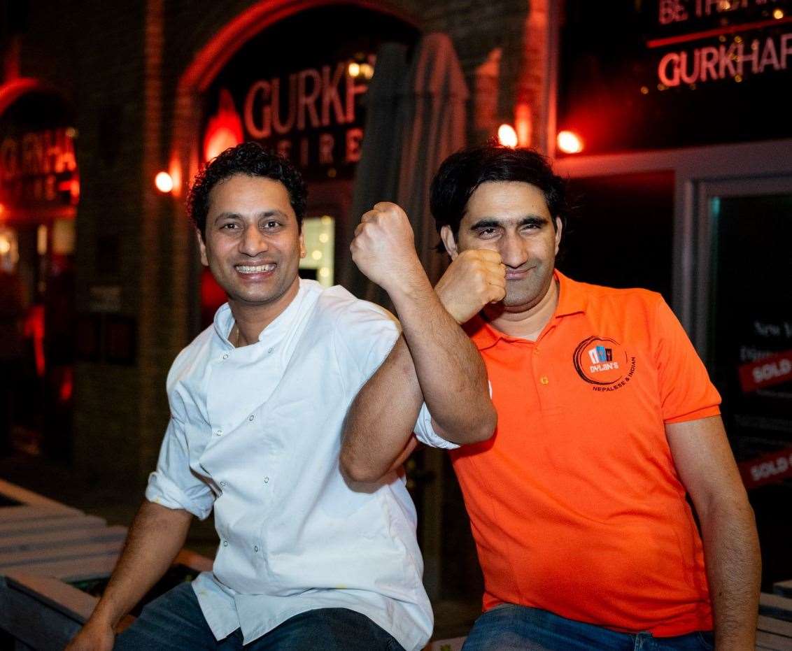 Award-winning chefs Keshan Kandel(left) and Raju Kandel