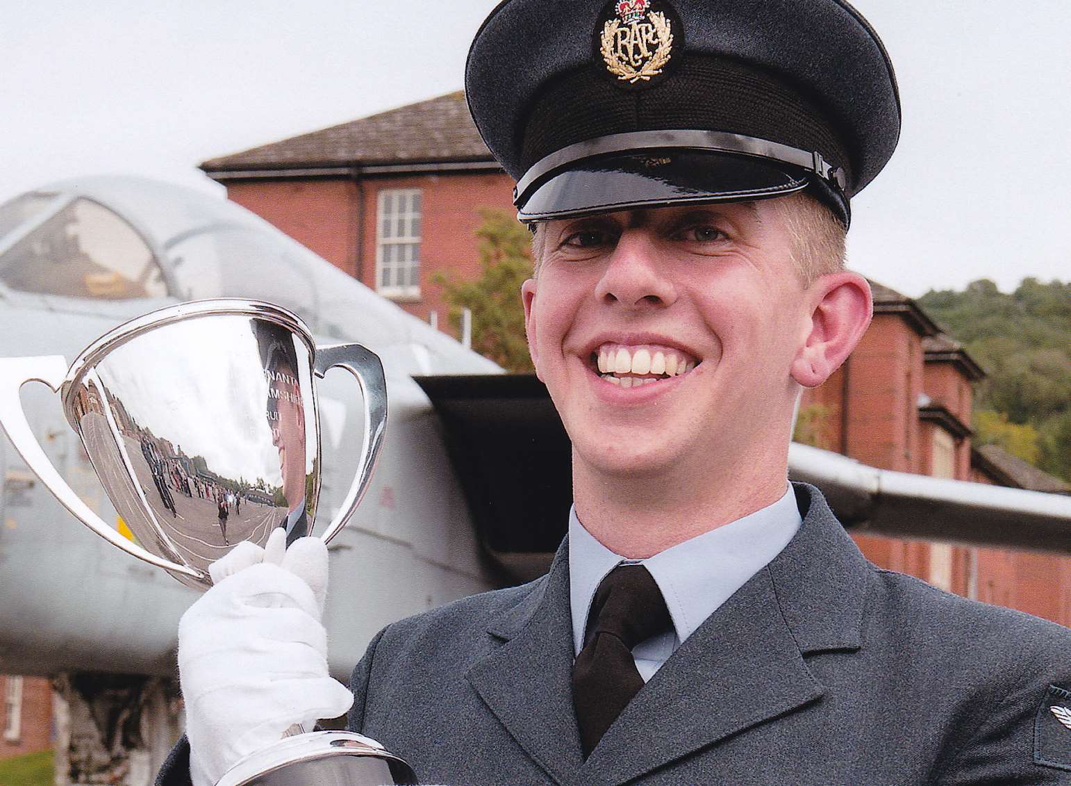 Stirling Harden, now aged 23, is in the RAF