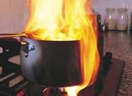 A woman suffered minor burns following a chip pan fire. stock picture.