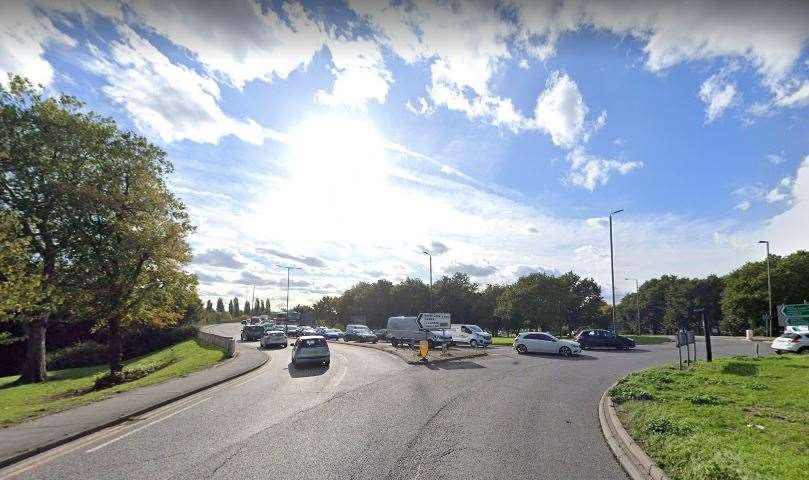 The incident happened on Bourne Road, Bexley this morning. Photo: Google