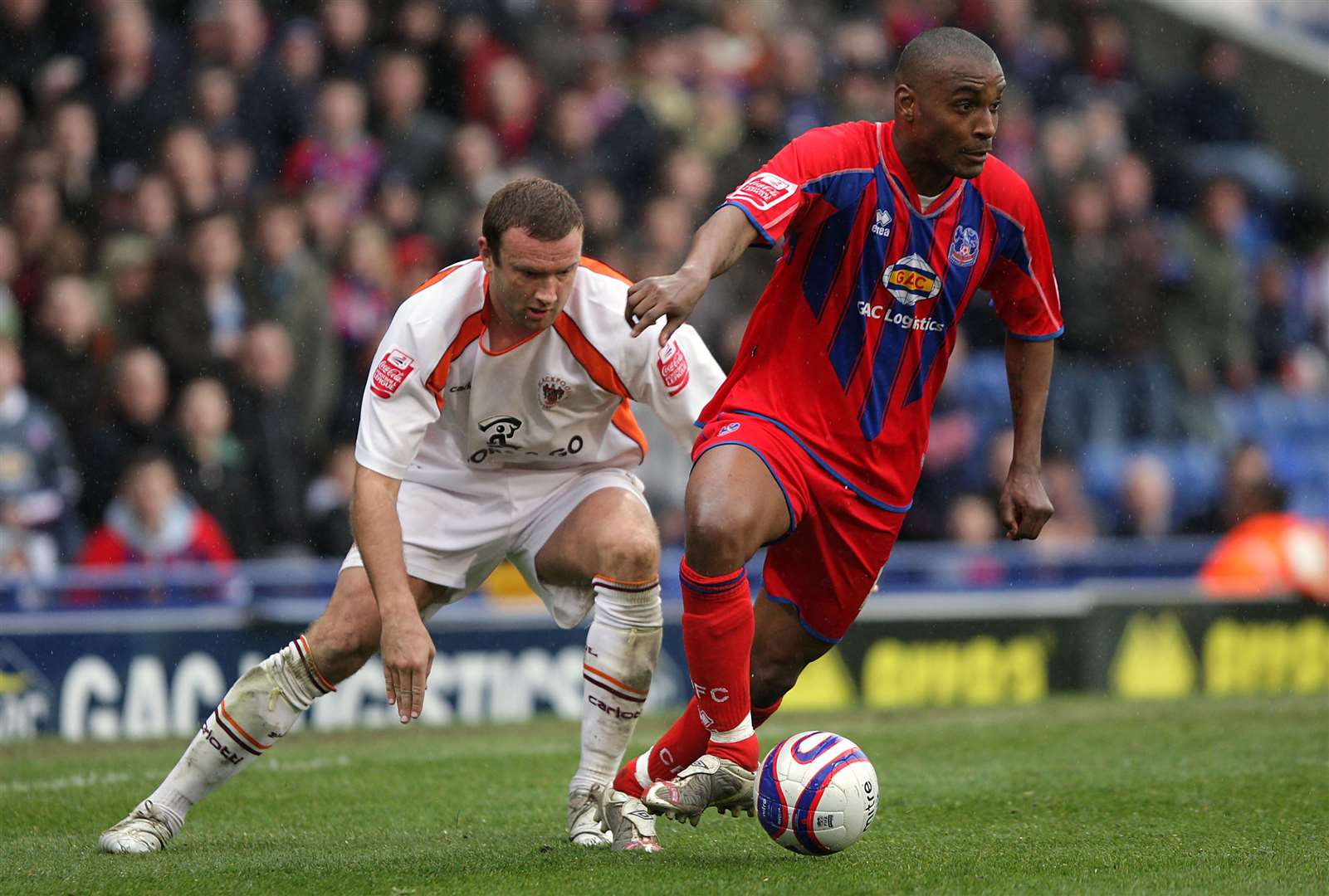 Clinton Morrison in action for Crystal Palace in 2008. Picture: Neil Everitt