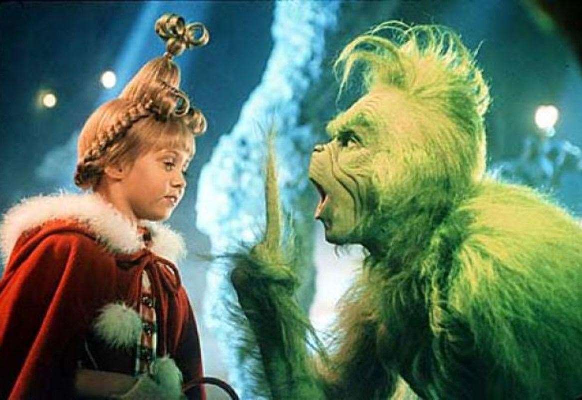 Though always hateful, the Grinch especially hates the Christmas season. Still from How The Grinch Stole Christmas
