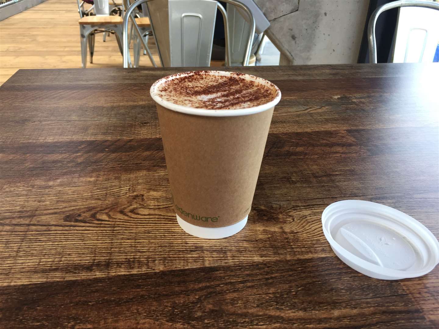 My cappuccino from HatHats
