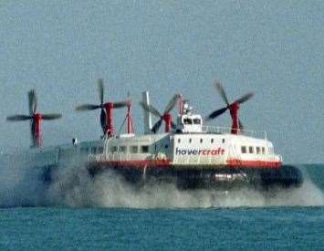 A hovercraft coming into Dover. Picture: Paul Amos
