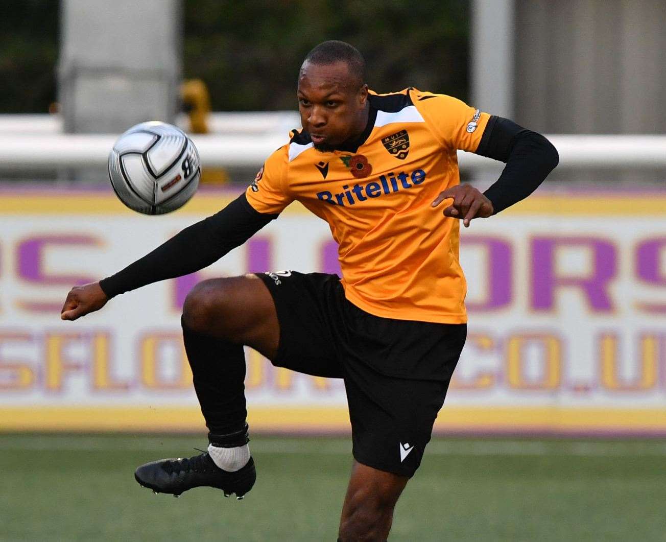 Maidstone right-back Gavin Hoyte Picture: Steve Terrell