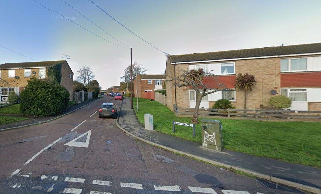 The incident happened in Hurst Grove, Ramsgate. Picture: Google