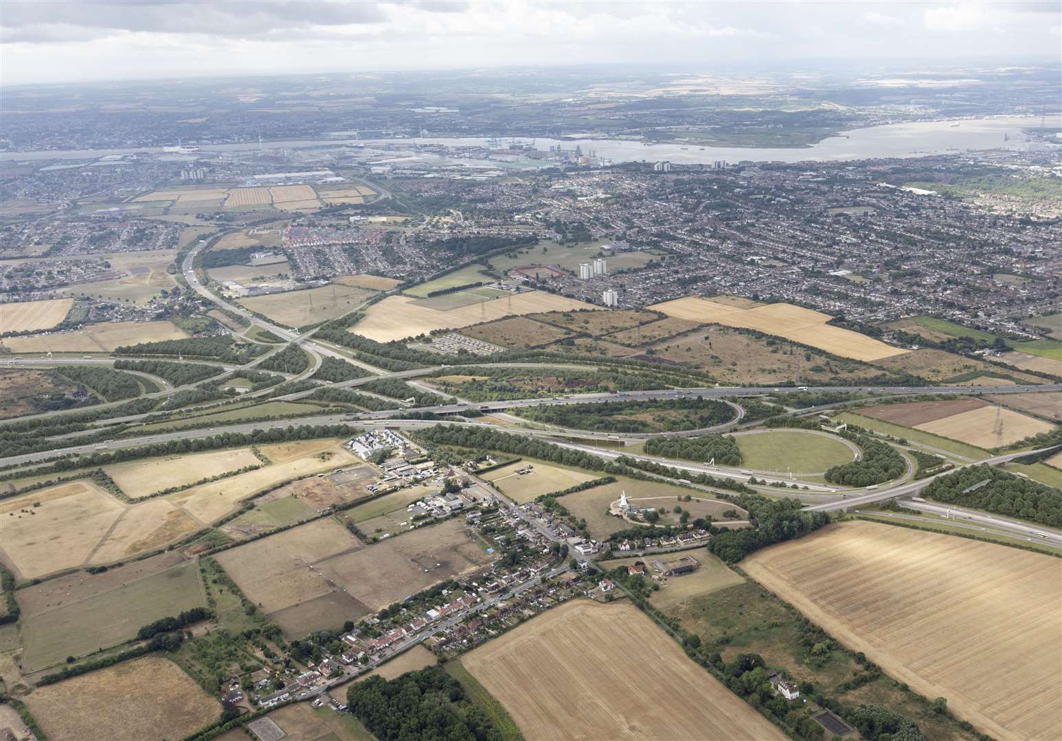 Proposed view of A13 and A1089 looking south, Lower Thames Crossing. Picture: Joas Souza