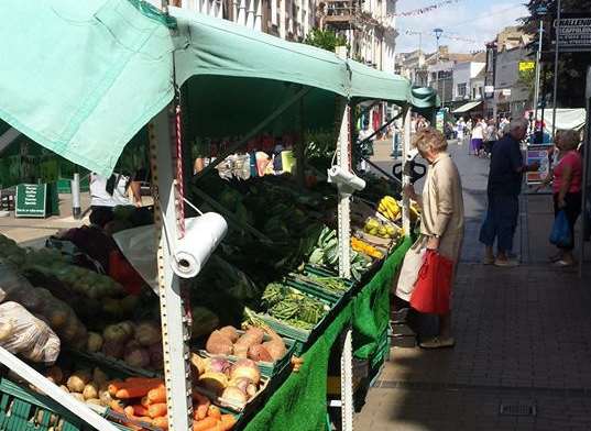 Fruit and veg traders are among those celebrating the success of Dover's Bluebird Market