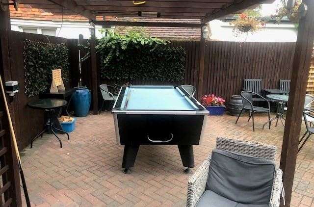Keen to welcome everyone, Martin has installed this pool table out the back specifically for youngsters to use