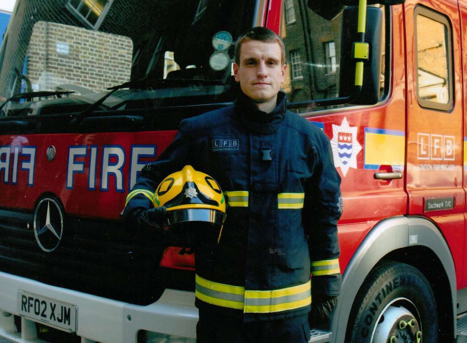 Jon Bowles, 27, is firefighter at Forest Hill in London