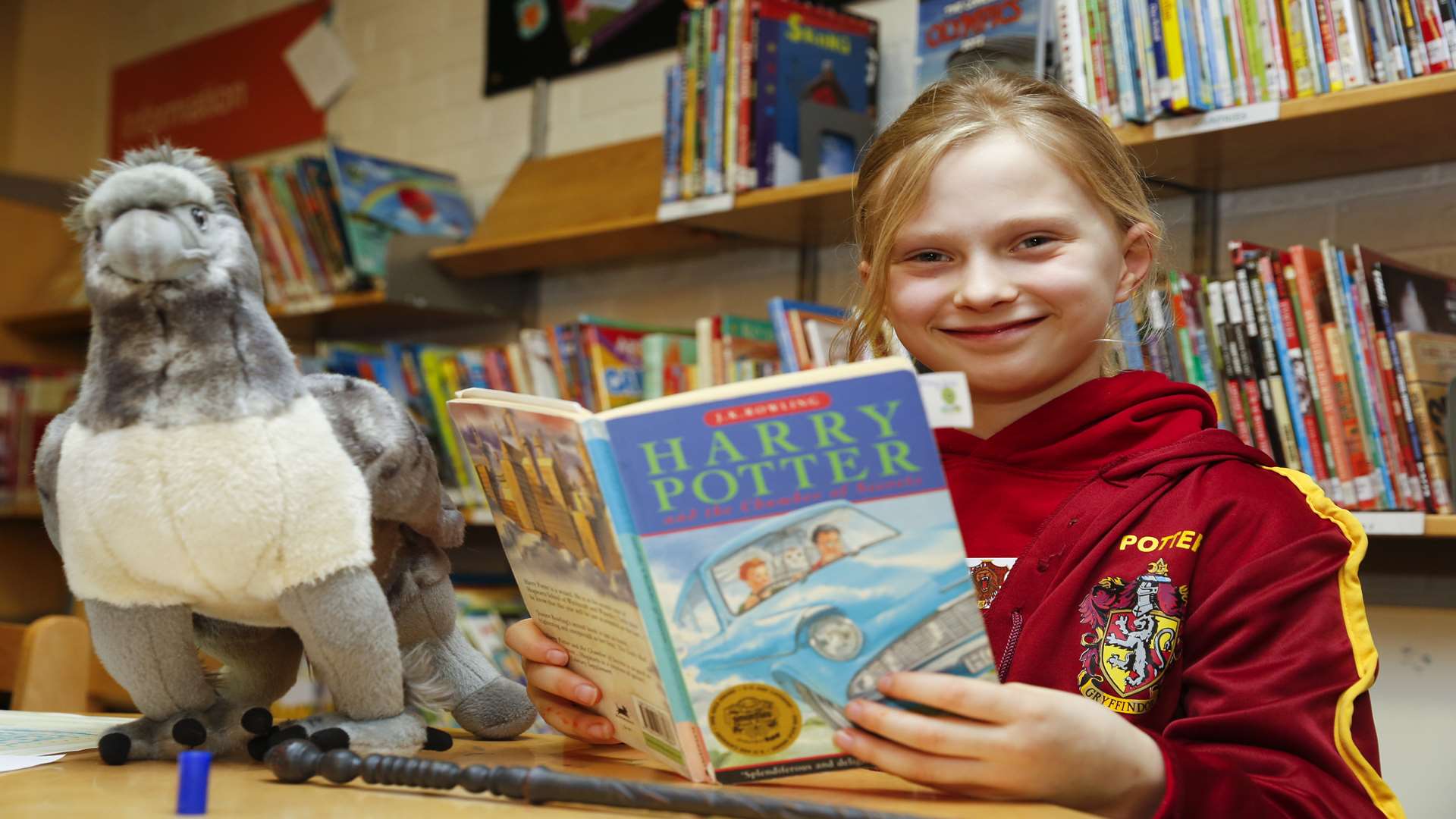 Freya Brown at last year's Harry Potter book night in Staplehurst Library