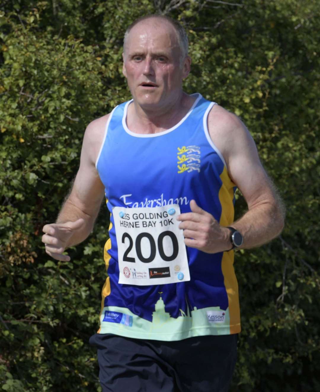 Fifth place in the men's race went to David Sadler of Faversham Running Club. Picture: Barry Goodwin (58030766)