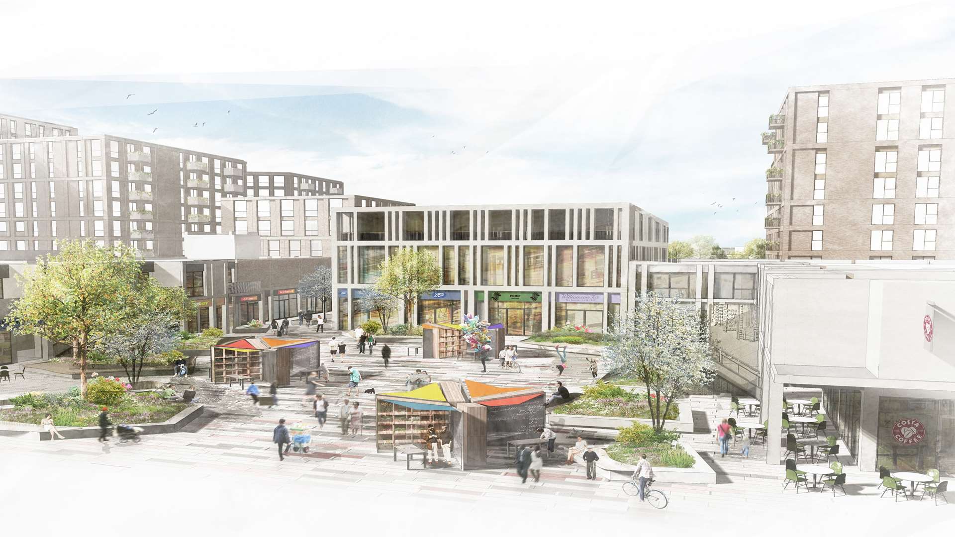 The transformation aims to complement the existing shopping centre.