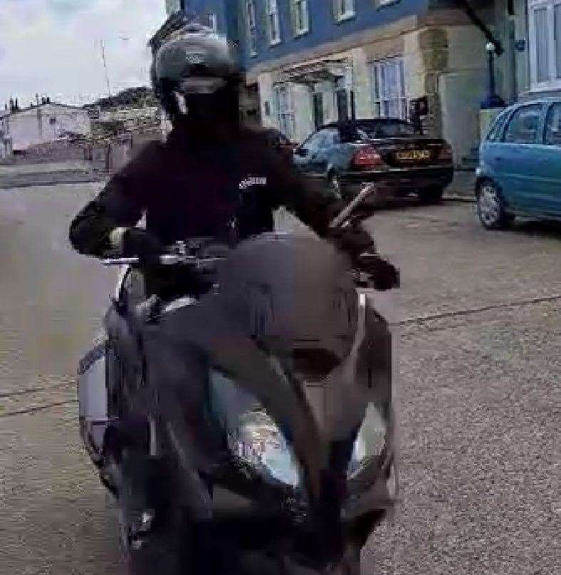 A biker was seen speeding along Central Parade, Herne Bay. Picture: Derek Pitt