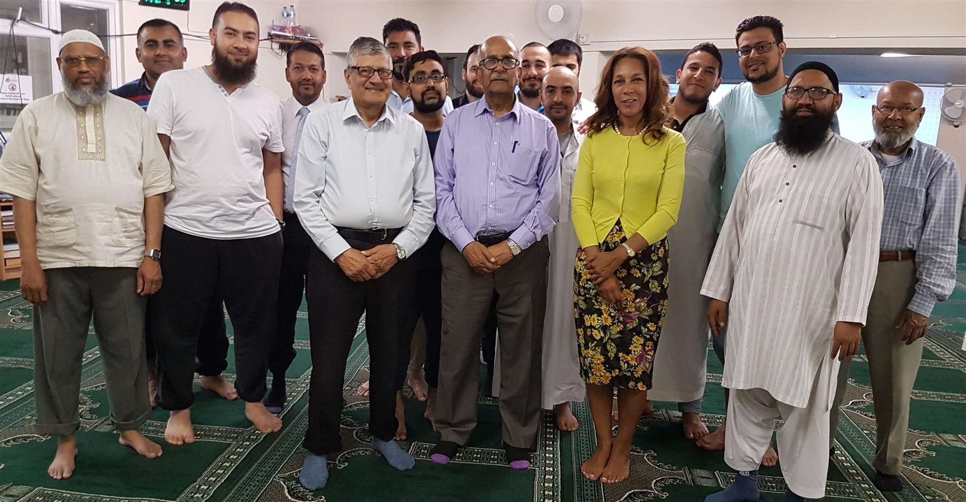 Helen Grant visited Maidstone Mosque in Mote Street after the suspicious package was sent on Wednesday
