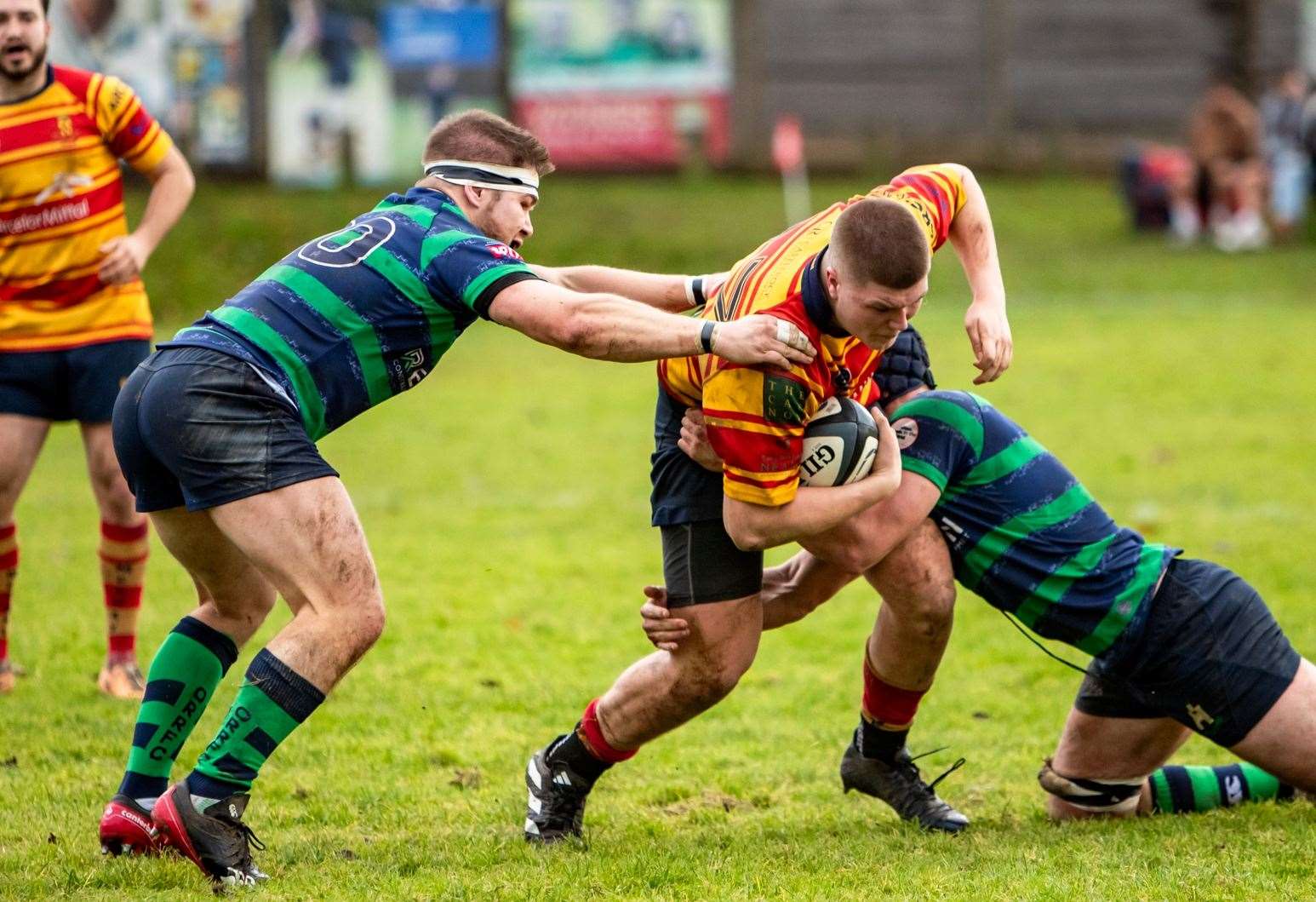 Josh Knight in action for Medway at Old Reigatian. Picture: Jake Miles Sports Photography