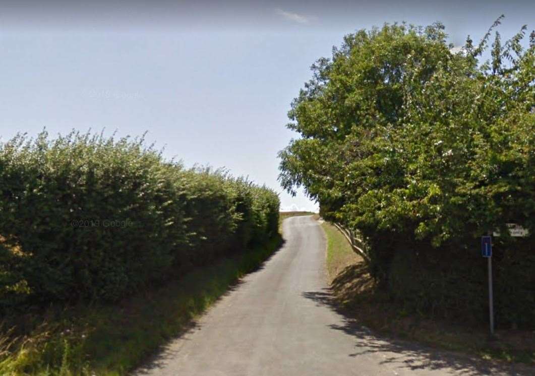 The fire happened in Old Tree Road, Hoath. Picture: Google Street View