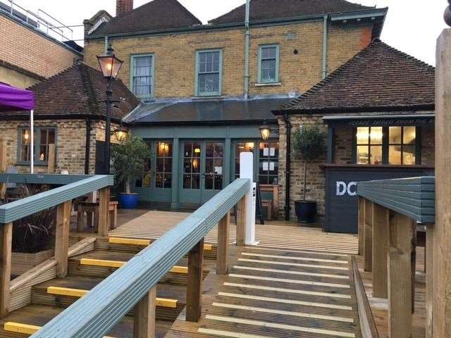The outside of the pub has also received a facelift relatively recently and there’s an area to one side for barbecues