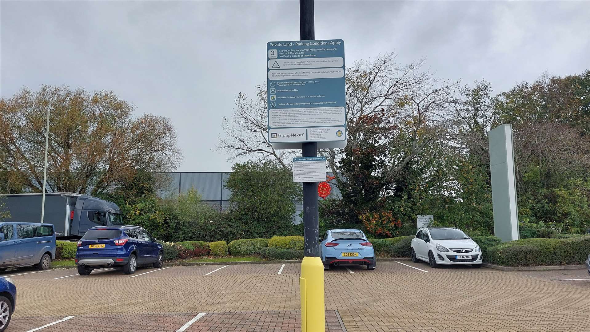 Group Nexus, which runs the car park, says there are a total of 25 signs around the site