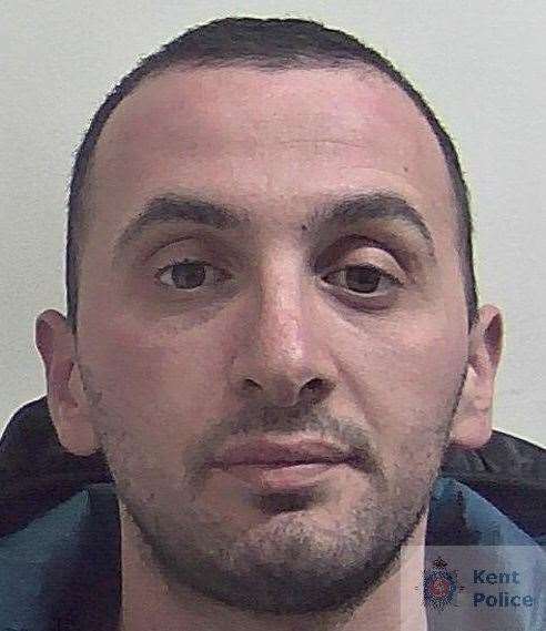 Justin Kola was locked up earlier this month. Picture: Kent Police