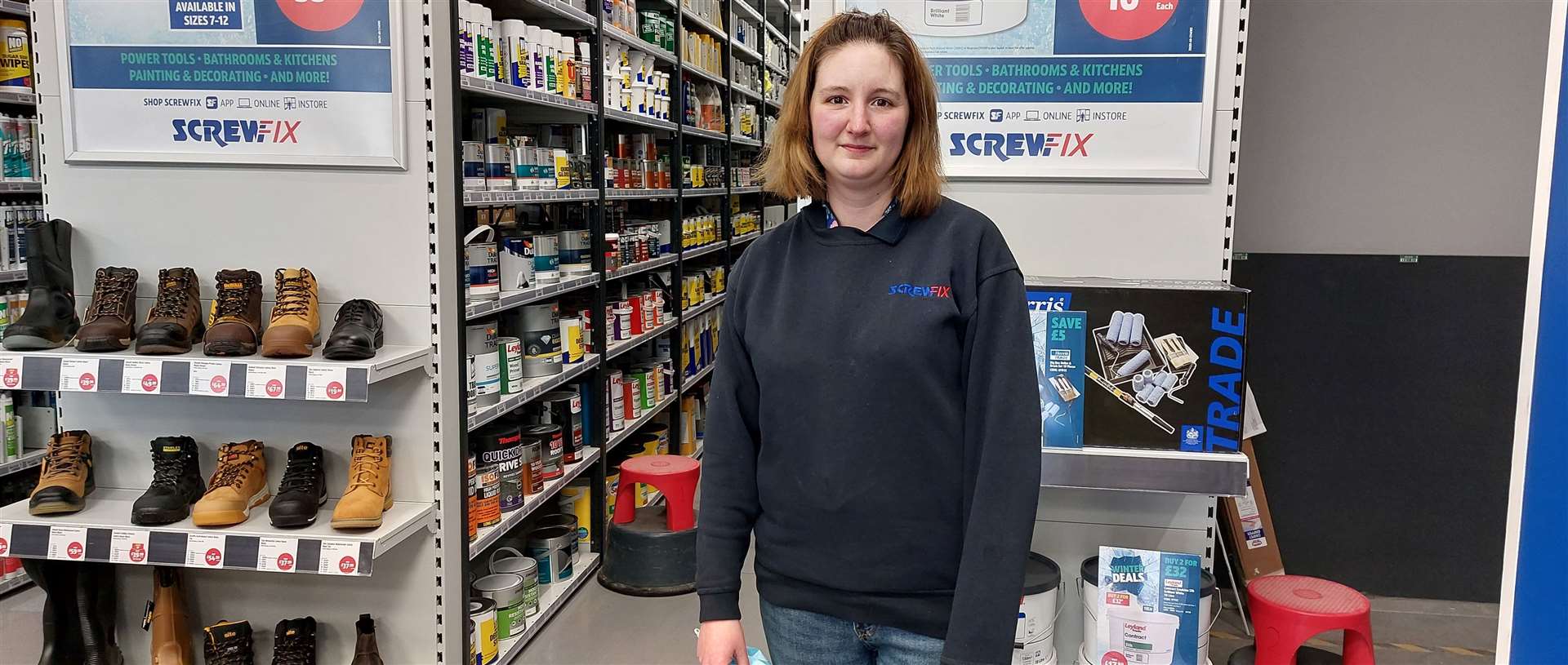 Screwfix assistant manager Jessica Smith