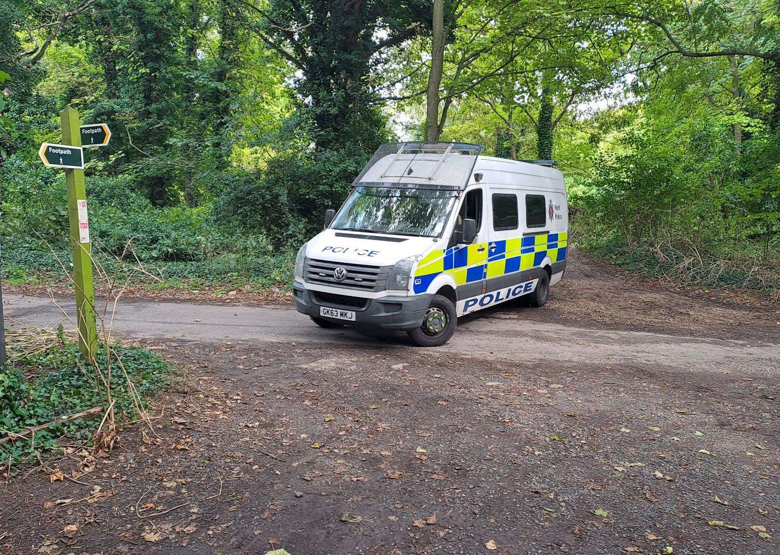 Police have been seen in Shuart Lane – a rural road in St Nicholas At Wade – where Claire Knight's Suzuki was found
