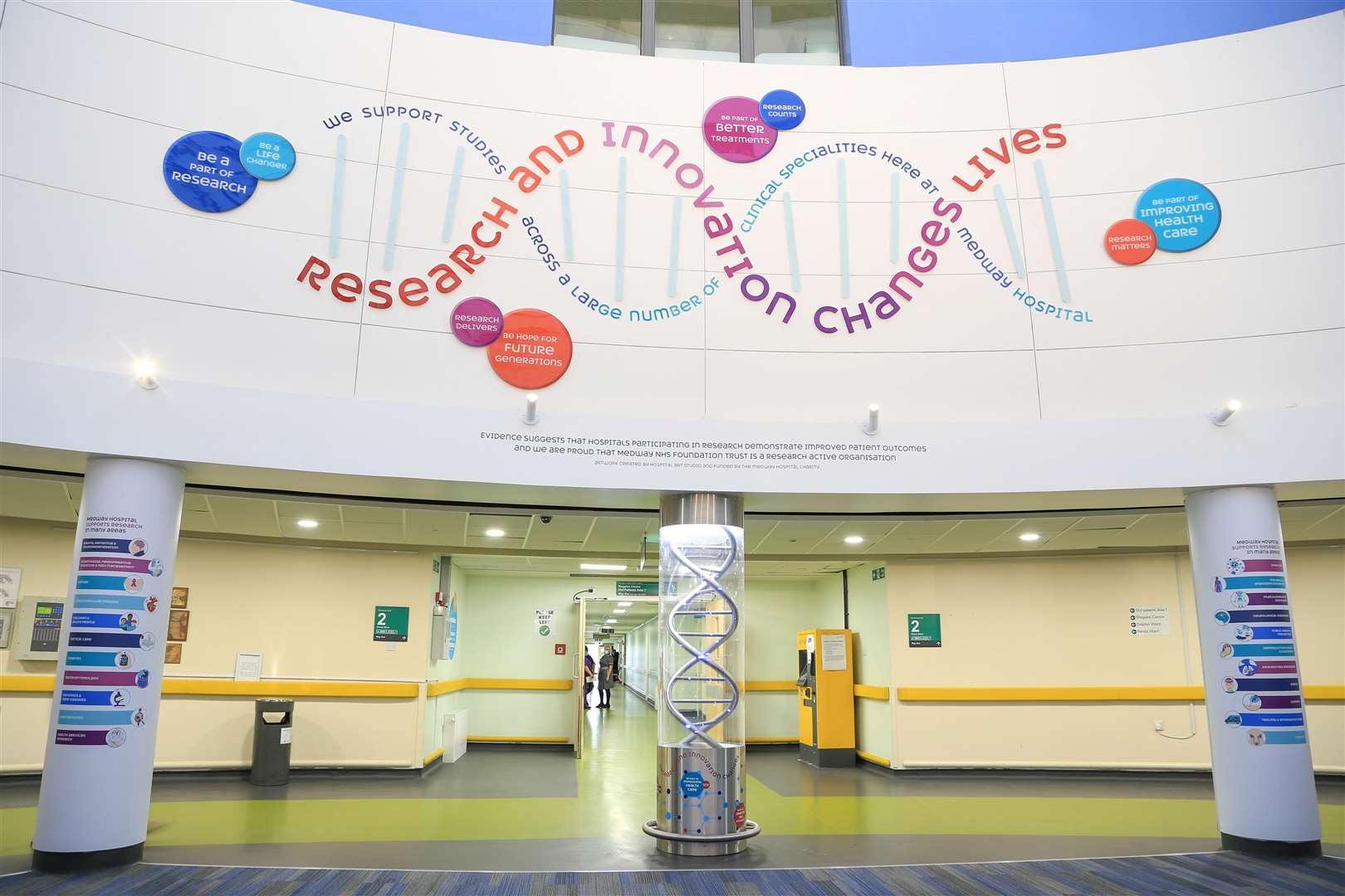 Artwork installation celebrates clinical research. Picture: Medway NHS Foundation Trust (47427072)