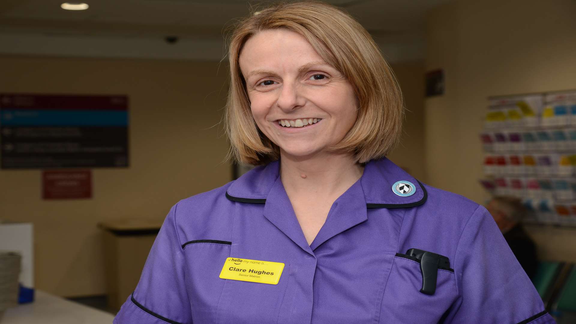 Clare Hughes is the Senior Matron in the Emergency Department