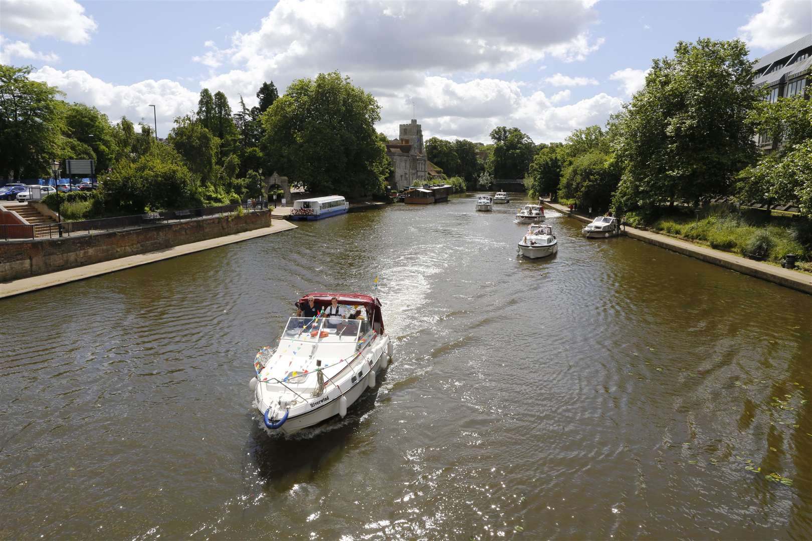 Spot a mute swan on this stretch of the River Medway and it won't be the Queen who's responsible