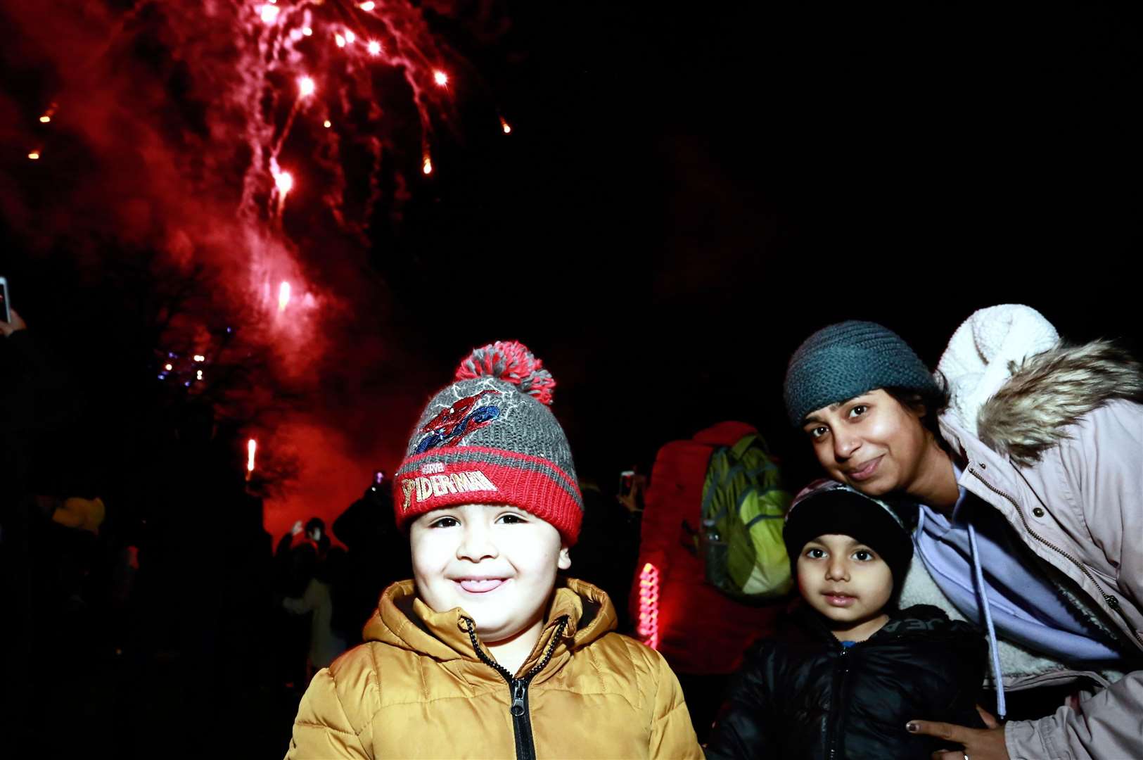 Families gathered to watch a firework display after the parade. Picture: Cohesion Plus | Kent Equality Cohesion Council