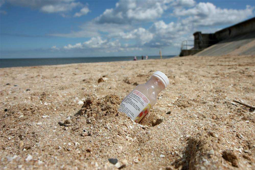 A complaint has been made about the state of Leysdown beach