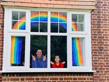 Nina Nicholls and her daughter, Summer, at their home in Old Road East sharing happiness to the Gravesend community