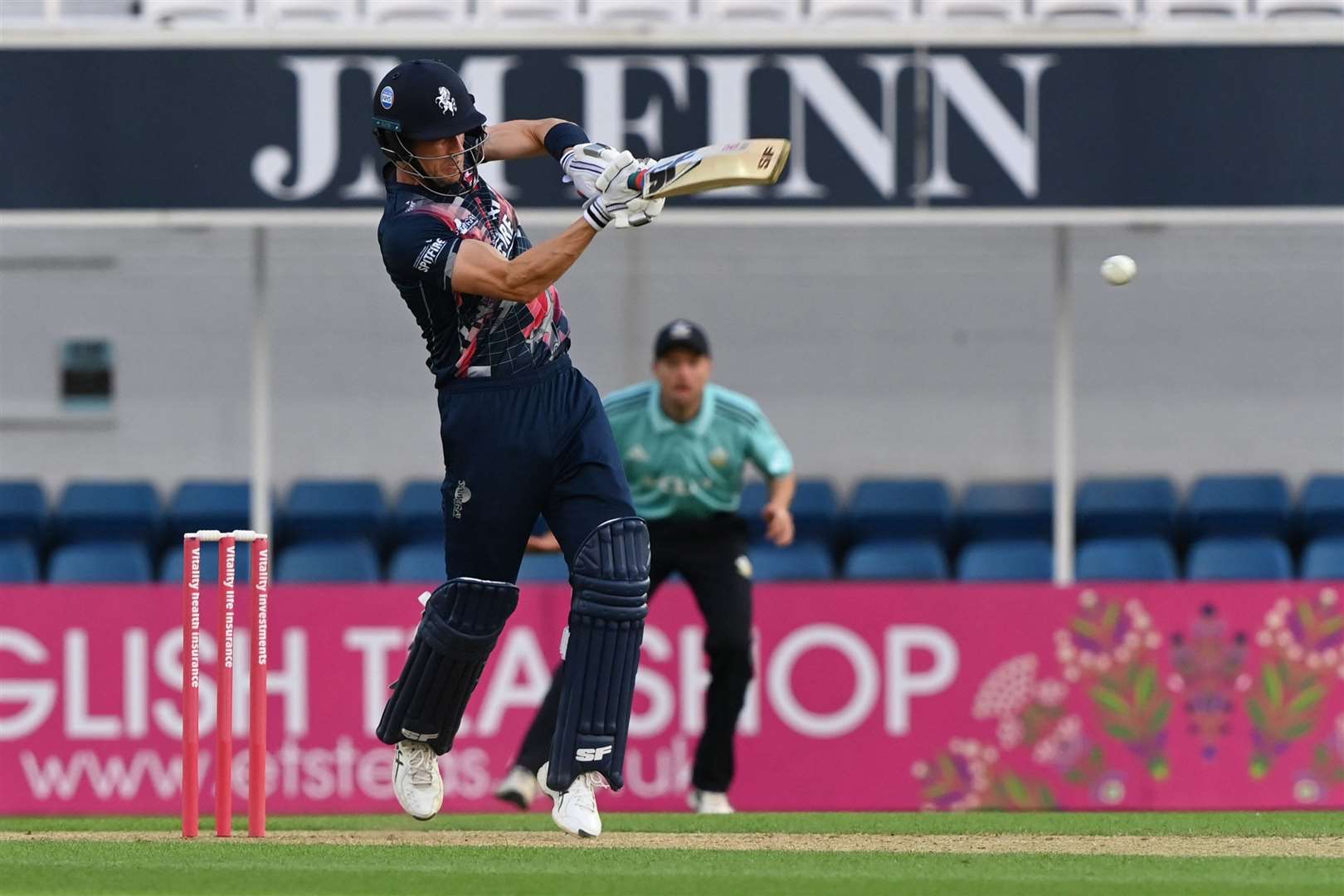 Joe Denly - in action for Kent on Friday night - is among the players having to self-isolate. Picture: Keith Gillard (49060278)