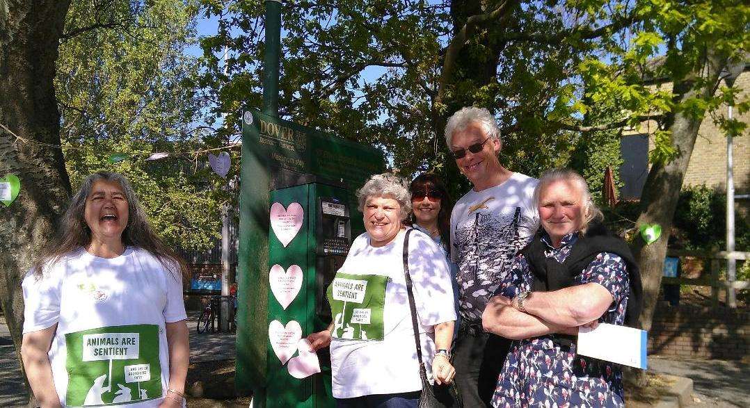 Members of Dover and Deal Green party made a stand against chopping down the mature trees on the proposed Aldi car park site earlier this year