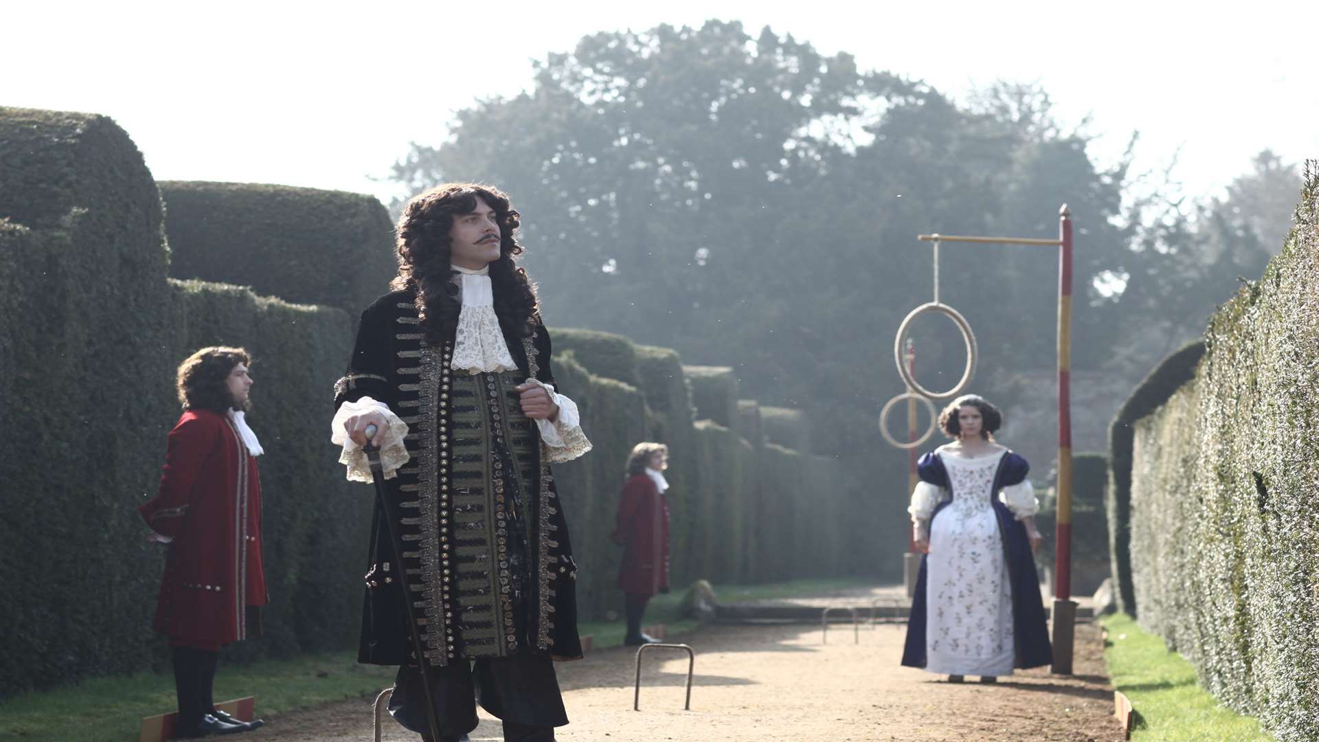 A scene from The Great Fire, filmed at Penshurst Place. Picture: ITV