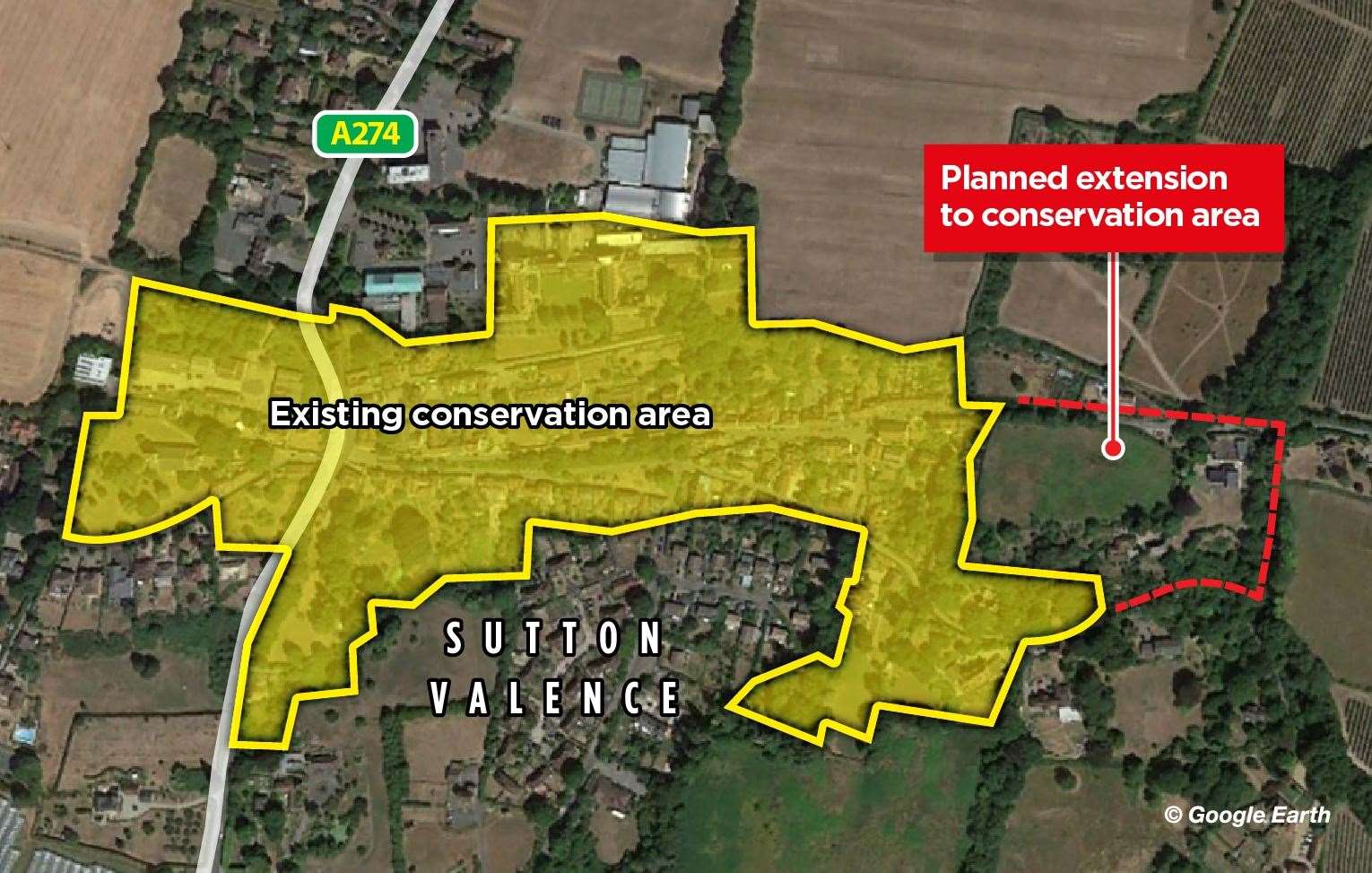 The conservation area and its proposed extension