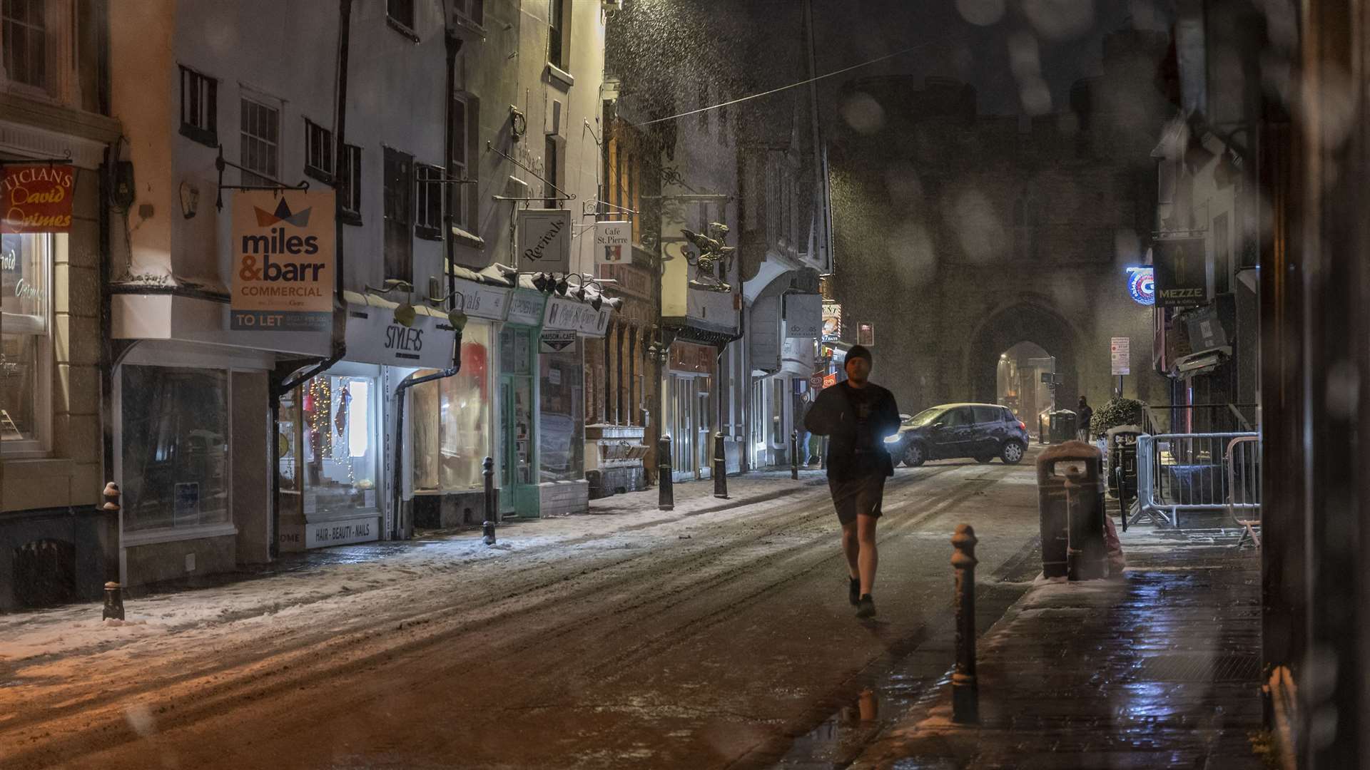 Snow in Canterbury in February. Picture: Jo Court