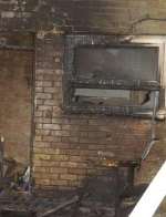 Part of the damaged property. Picture: BARRY CRAYFORD