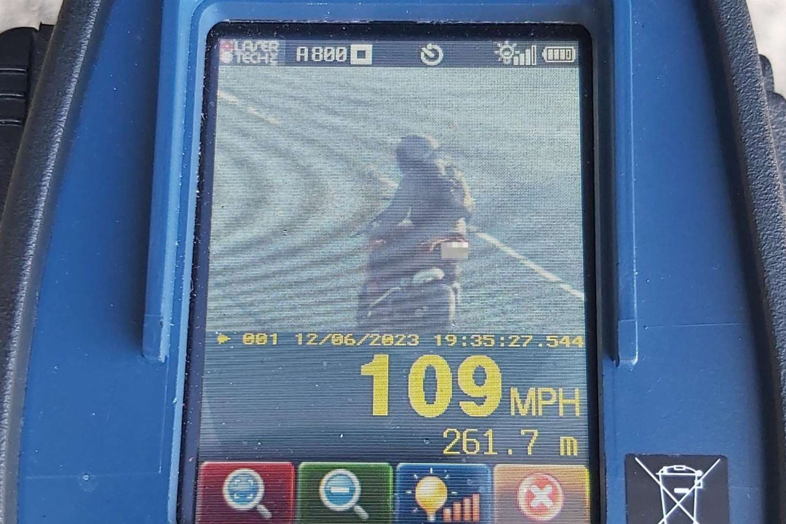 A biker was caught at 109mph on the A249 in Dymchurch, which is a 40mph road. Picture: Kent Police
