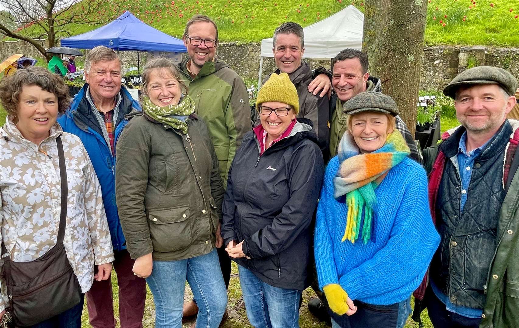 The Plant Fairs Roadshow team who will be displaying their prized nurseries at the Chelsea Flower Show later this month. Picture: Supplied by Vikki Rimmer