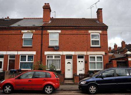 The house with the satellite dish is where Danai Muhammadi lived in Britannia Street, Coventry. Picture: Coventry Telegraph