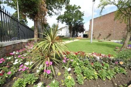 Garden at the front of Canterbury Prison, done up and beautifully landscaped. Picture: Barry Goodwin