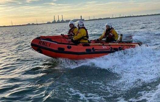 Crew searched for nearly 30 nautical miles in a bid to locate the man. Picture: RNLI