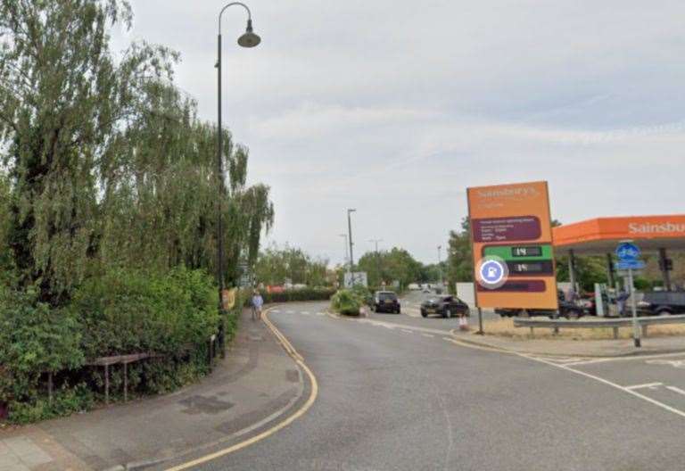 An elderly woman was hit by a car in a car park in Stadium Way, Crayford. Picture: Google